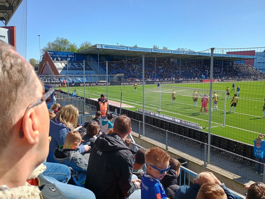 Zonovergoten voetbalwedstrijd
